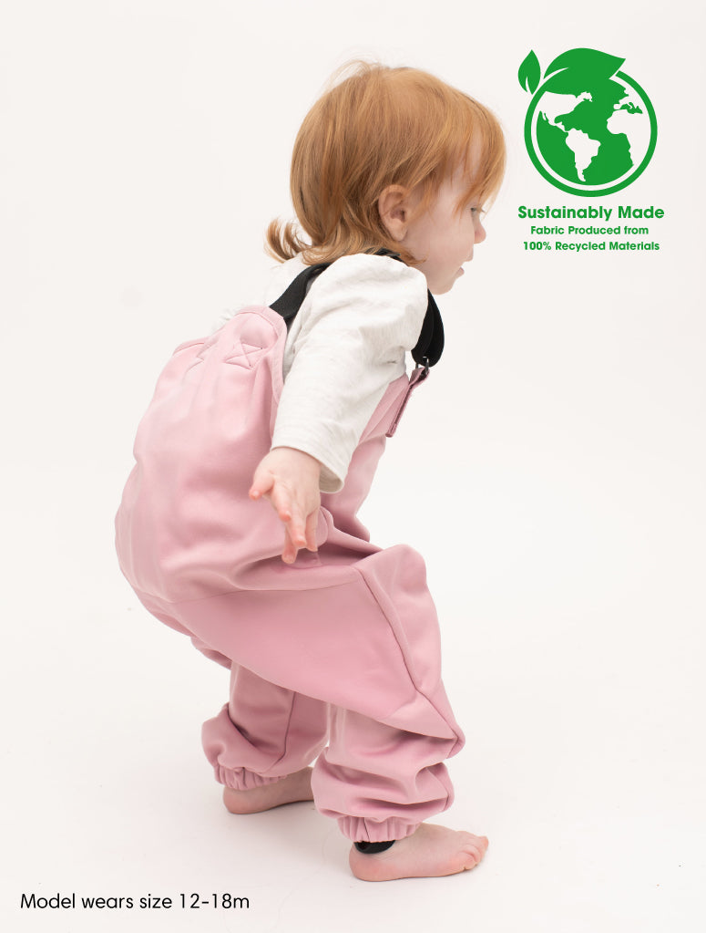 All-Weather Fleece Overalls - Ballet Pink (4Y)