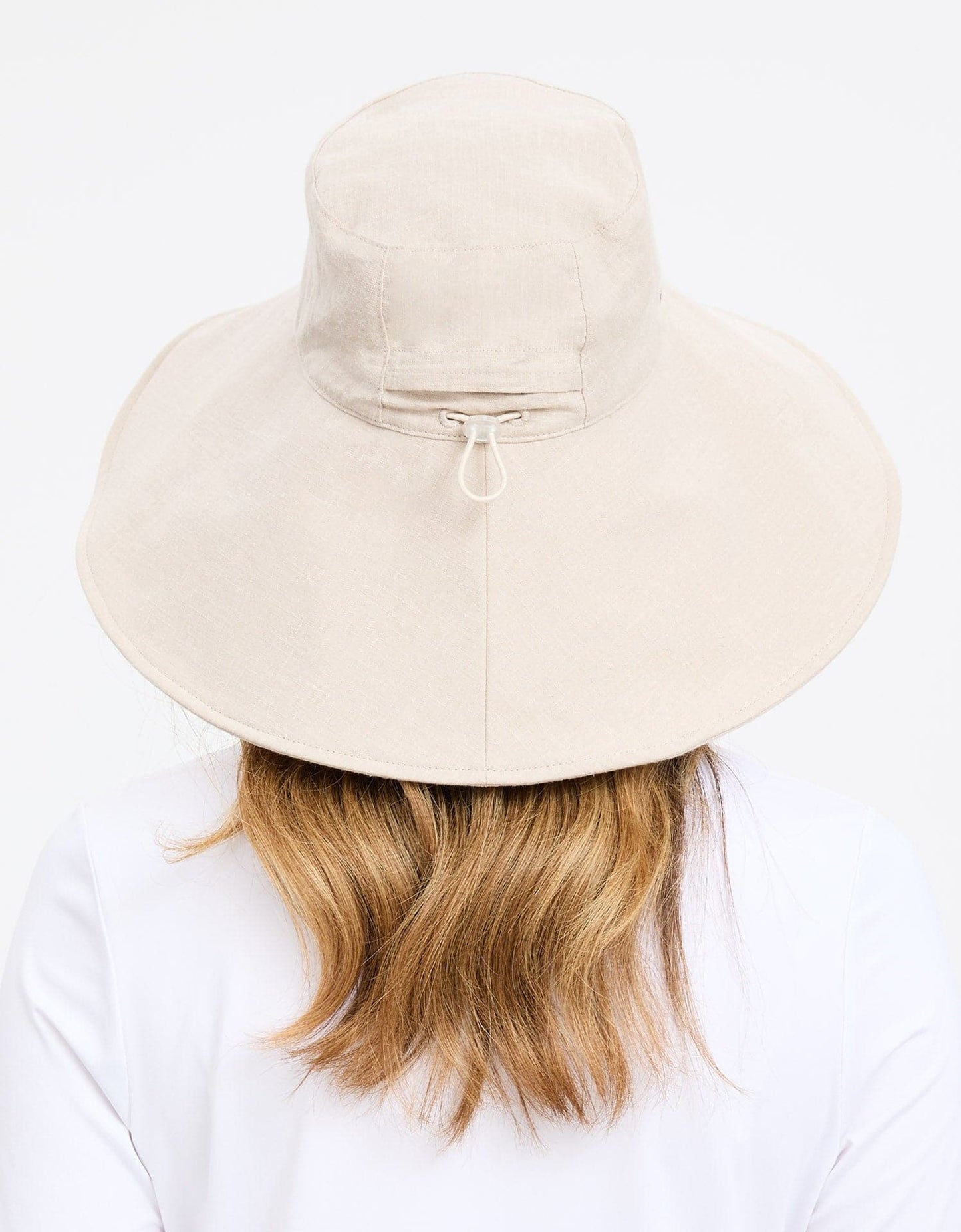 Ultra Wide Cotton UPF 50+ Linen Hat Adult- Light Natural