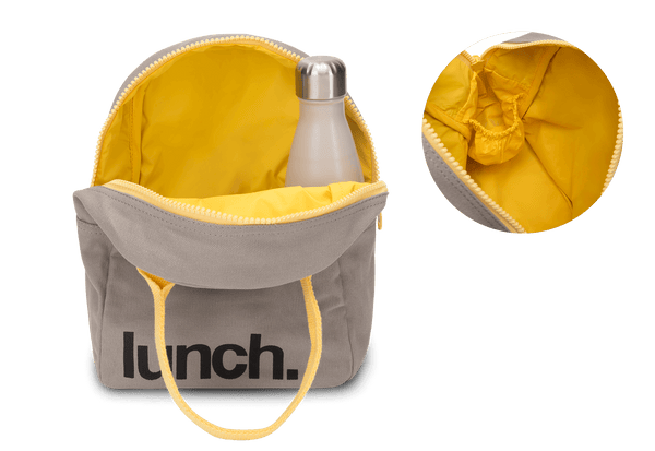 Zipper Lunch - Grey/ Yellow