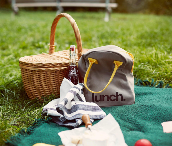 Zipper Lunch - Grey/ Yellow