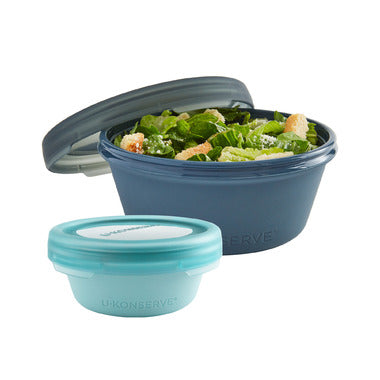 U-Konserve Bouncebox Silicone Nesting Duo Round Containers