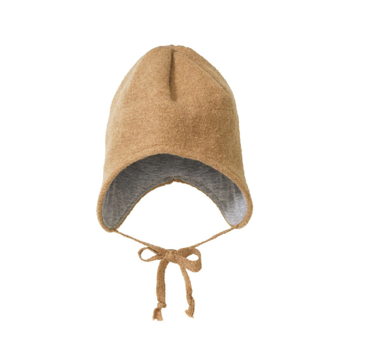 Children's Boiled Wool Hat - Caramel