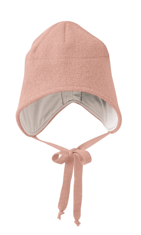 Children's Boiled Wool Hat - Rosé