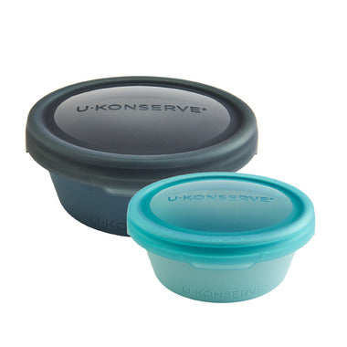 U-Konserve Bouncebox Silicone Nesting Duo Round Containers