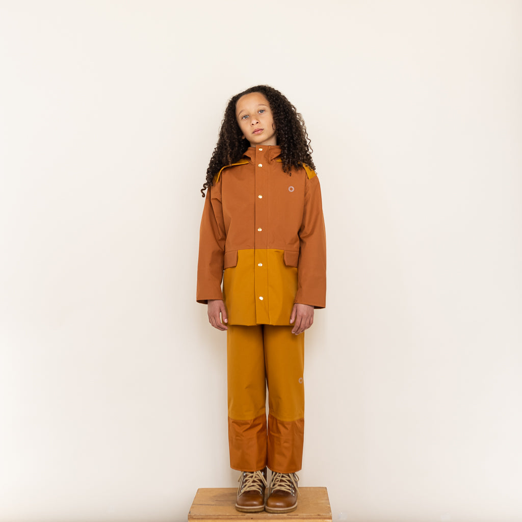 Patch Rain Coat - Red Oak-Acorn (4-6Y)