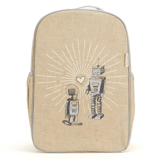 Robot Playdate Grade School Backpack