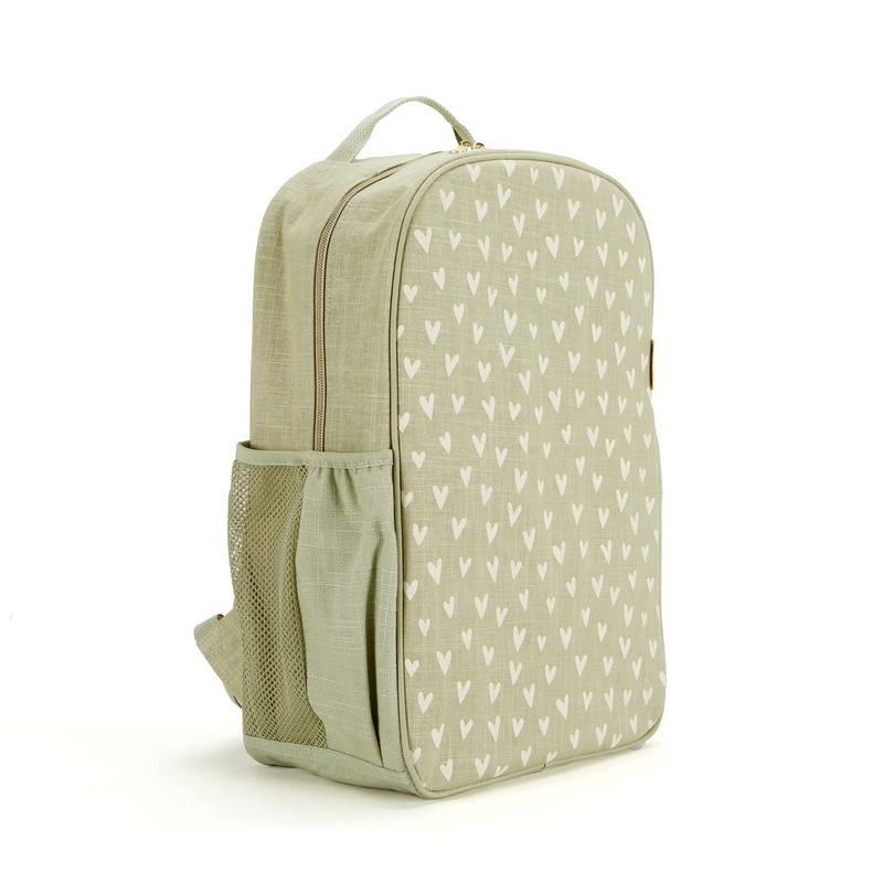 Little Hearts Sage Backpack - Grade School