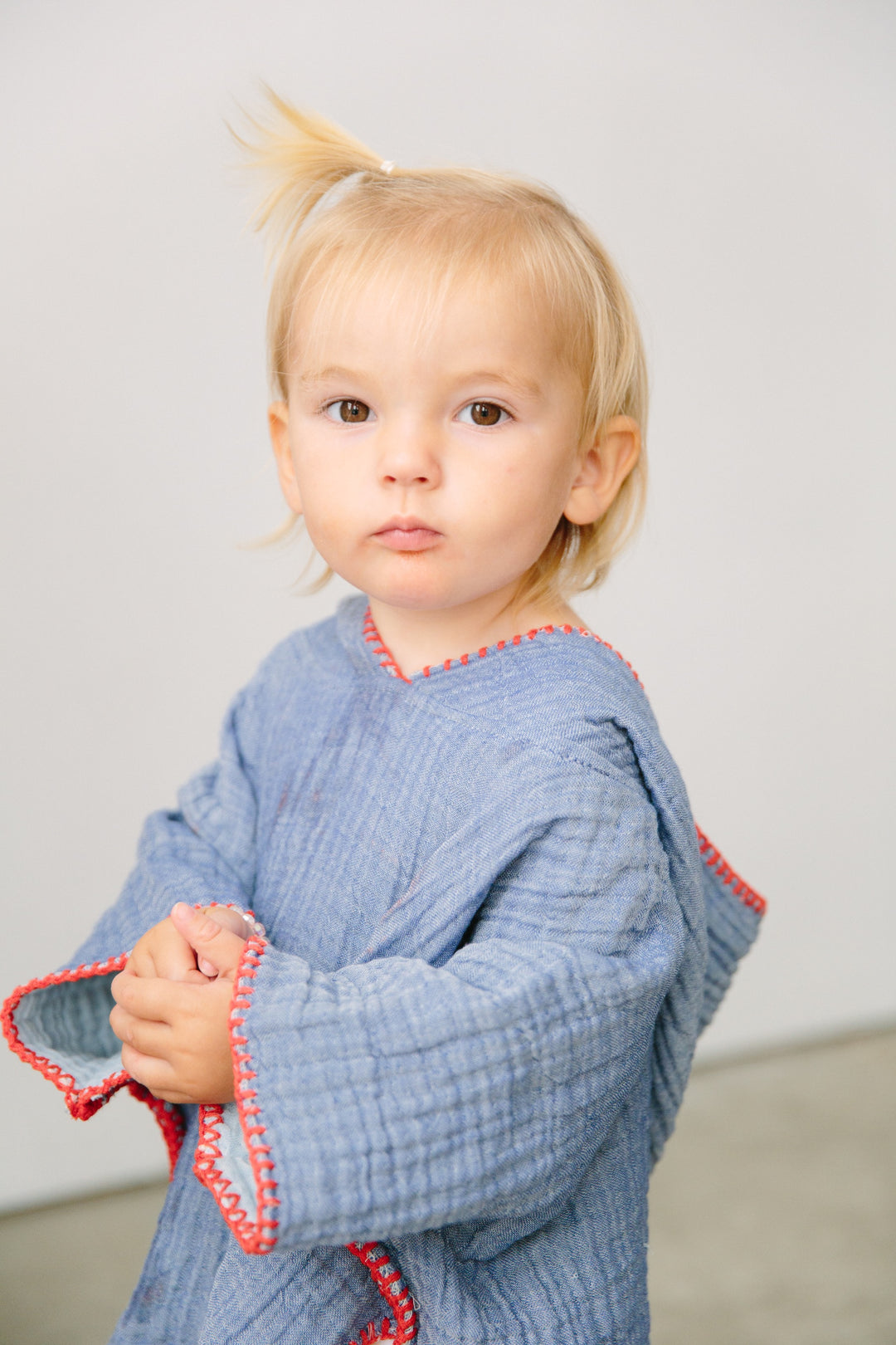 The Pebble Kids' Poncho - Indigo