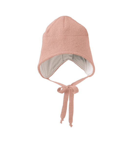 Children's Boiled Wool Hat - Rosé