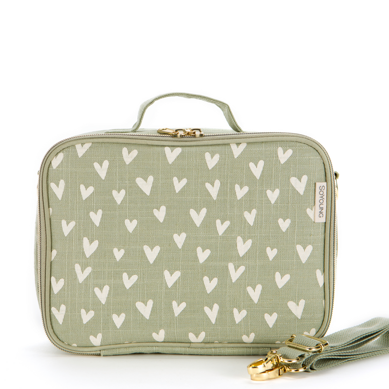 Little Hearts Sage Lunch Box