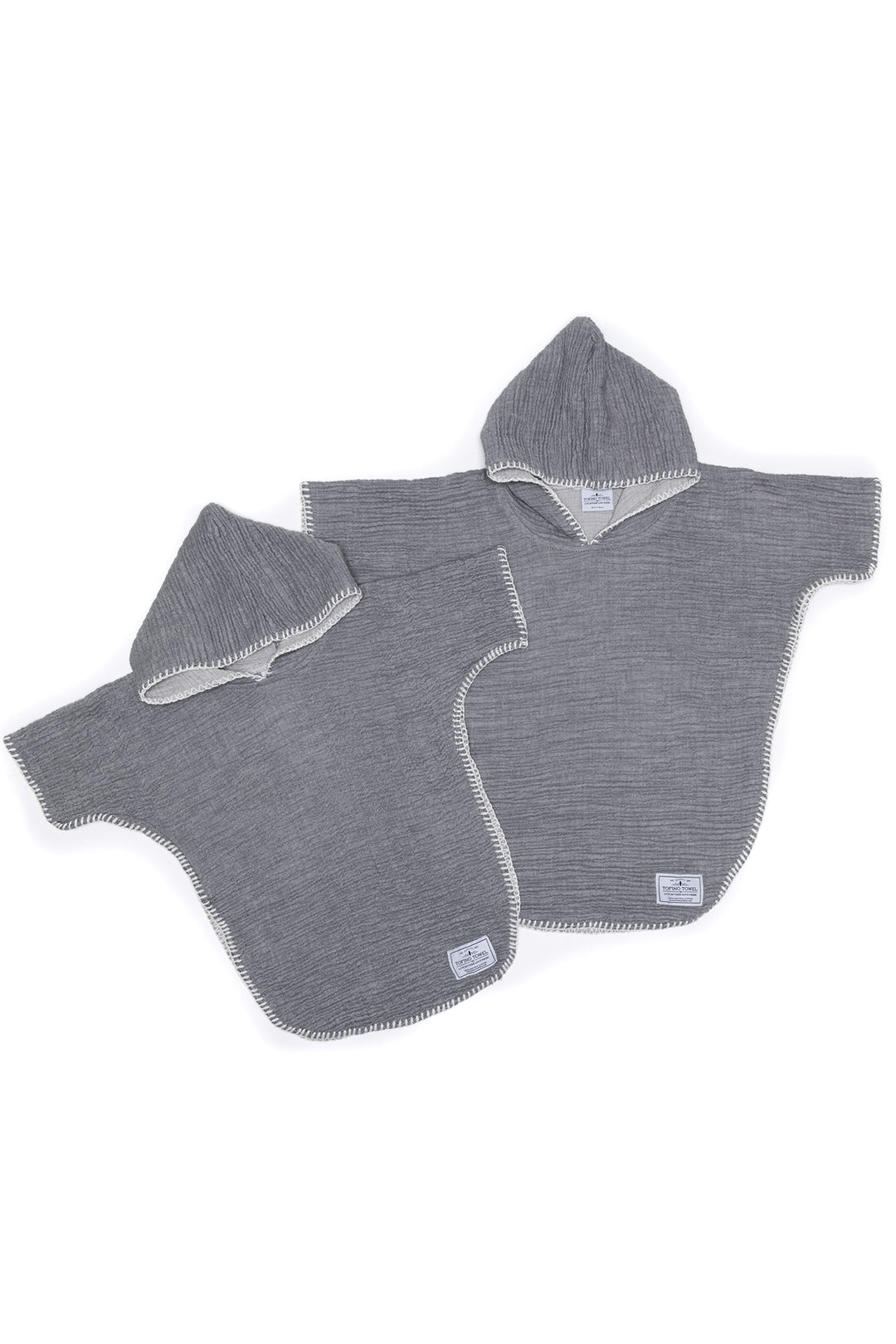 The Pebble Kids' Poncho - Gray