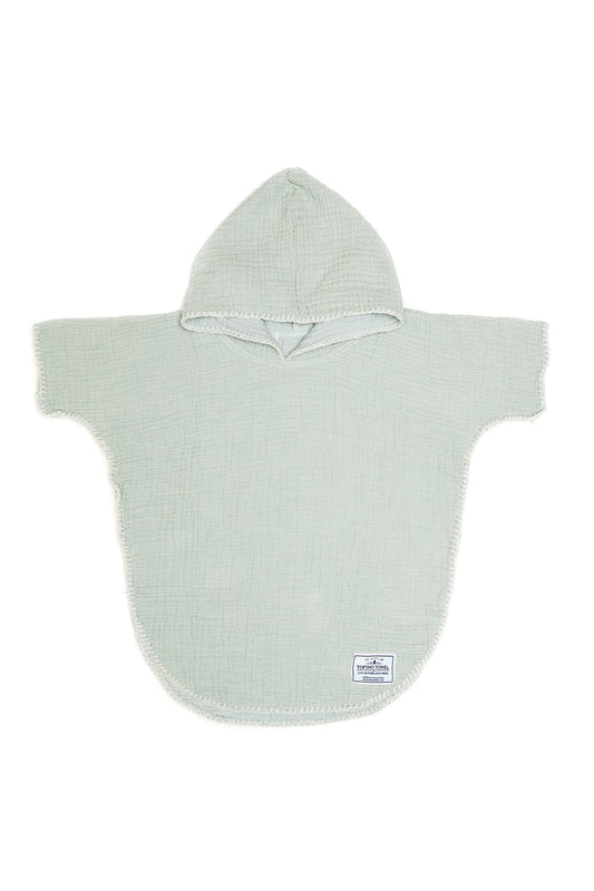 The Pebble Kids' Poncho - Sage