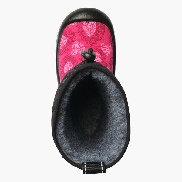 Lumilukko Kids' Winter Boots - Pink Hearts