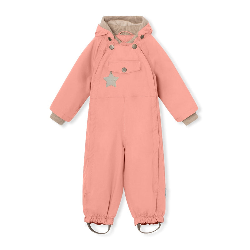 Wisto Fleece Lined Rainsuit - Rosette Rose (6Y)