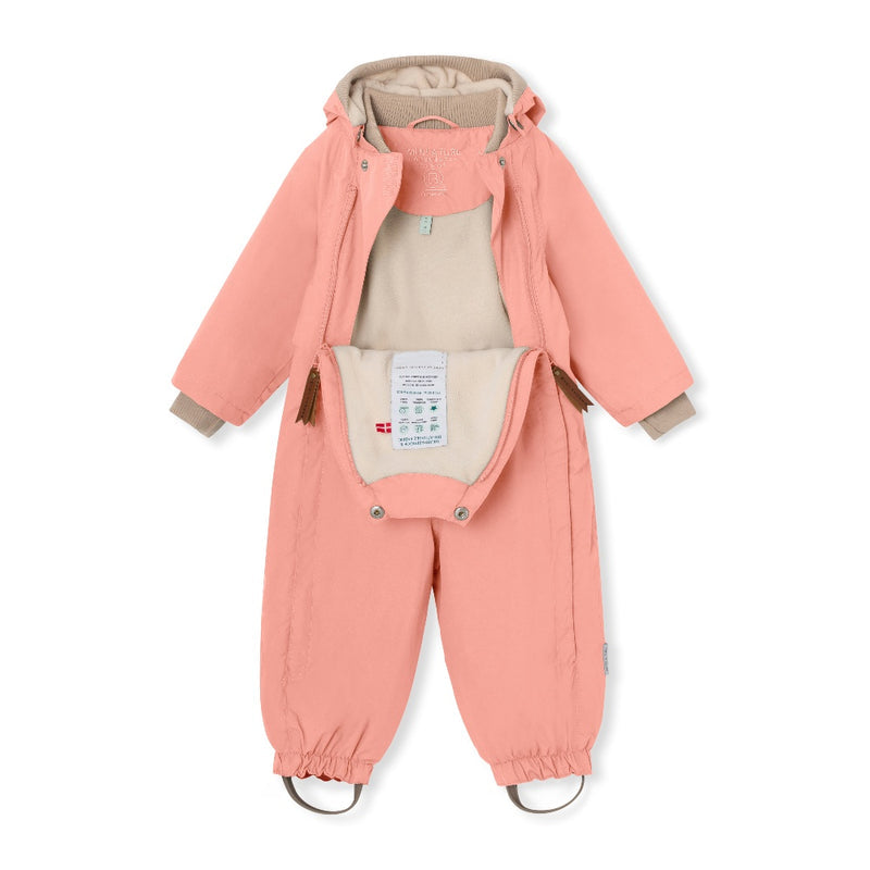 Wisto Fleece Lined Rainsuit - Rosette Rose (6Y)