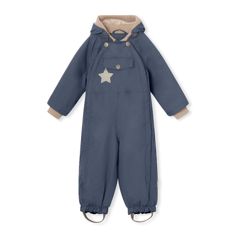 Wisto Fleece Lined Rainsuit - Ombre Blue (6Y)