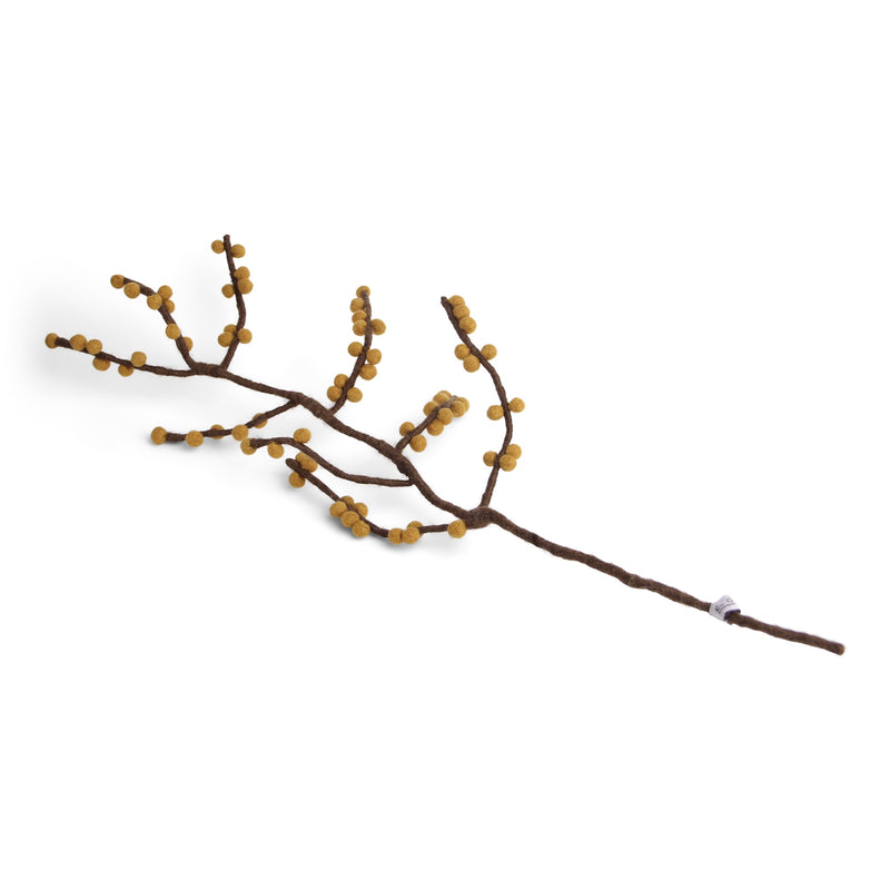 Large Felted Branches with Yellow Berries