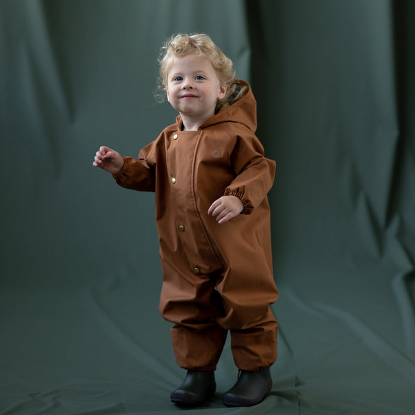 Onesie Rainsuit - Rust