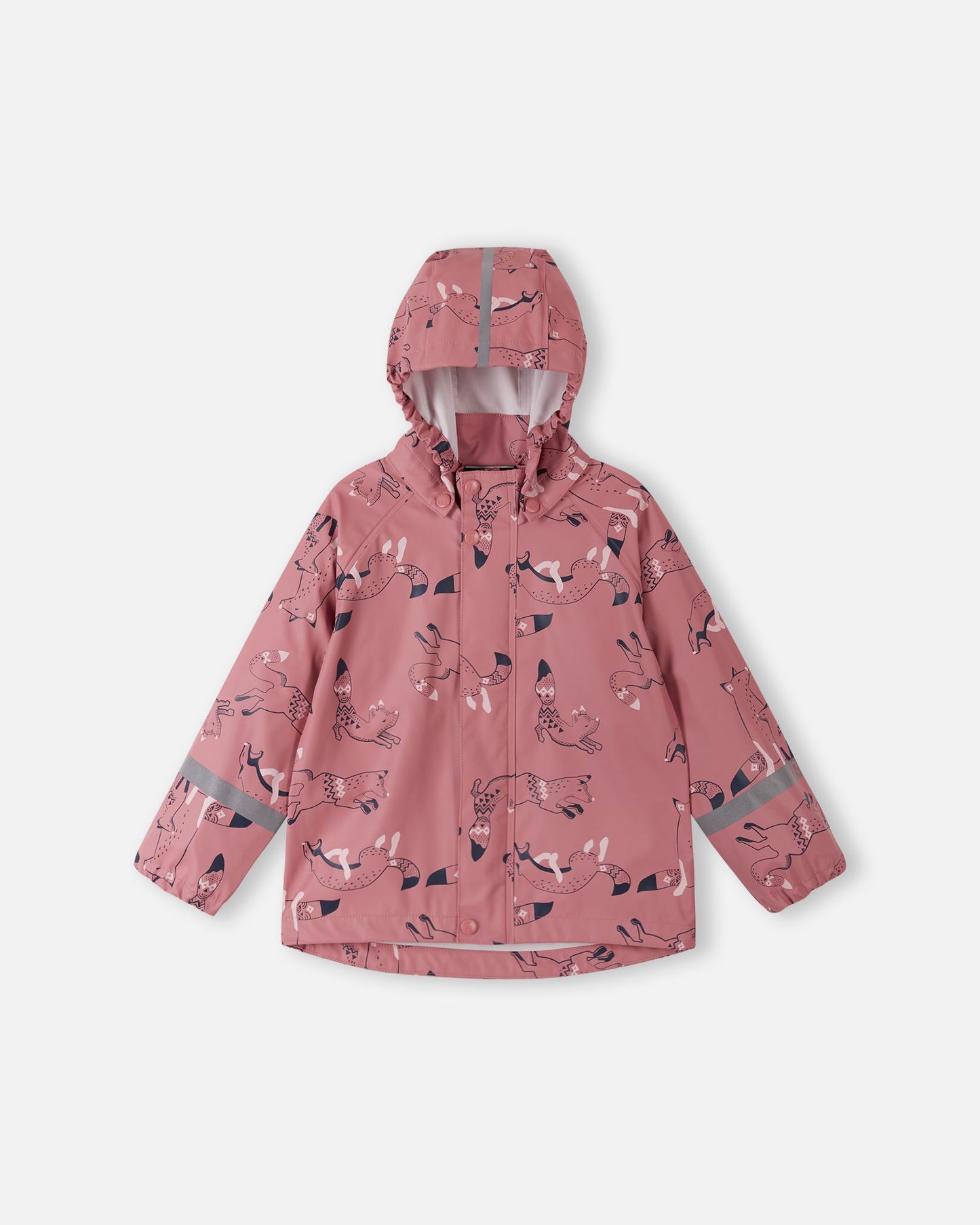 Koski - Fleece-Lined Rain Jacket - Rose Blush