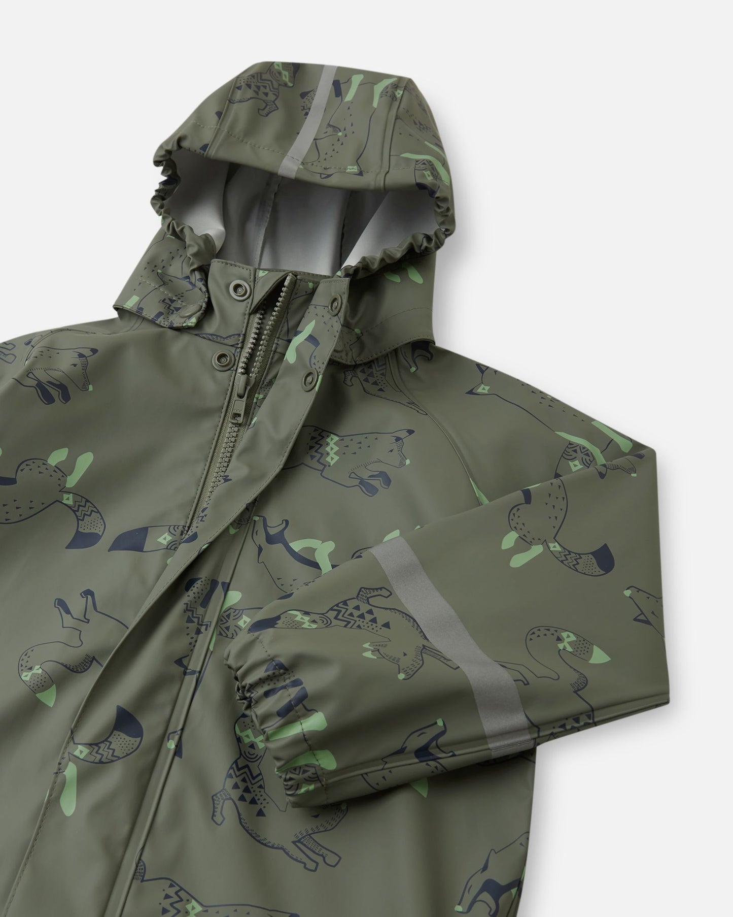 Vesi Waterproof Rain Jacket - Greyish Green