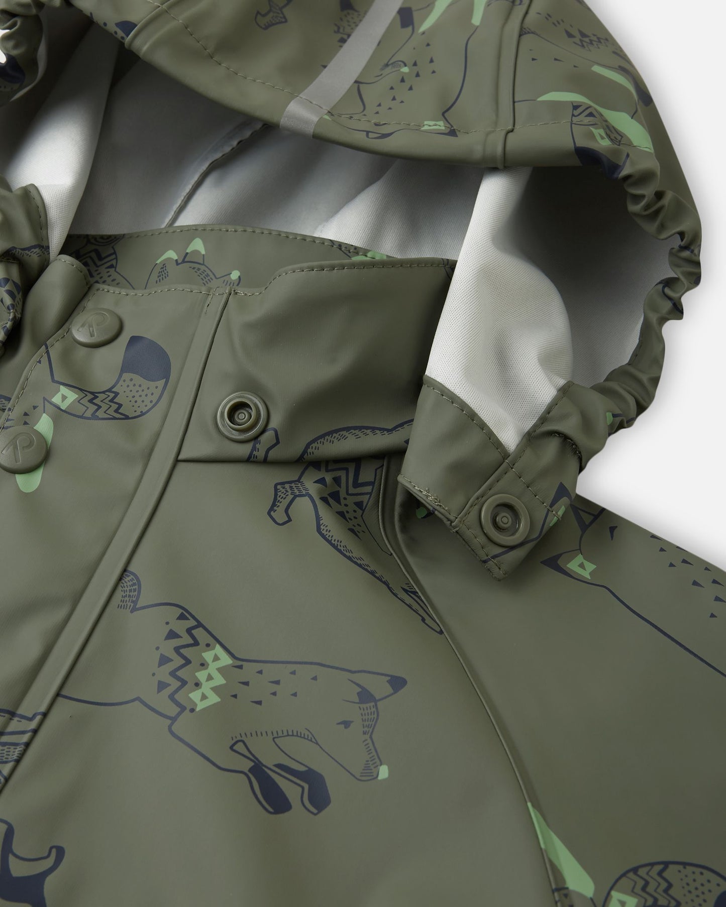 Vesi Waterproof Rain Jacket - Greyish Green