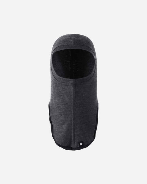 Aurora Merino Wool Base Layer Balaclava- Black Melange