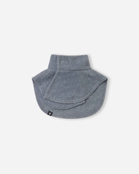 Kids' fleece neck warmer Legenda - Melange Grey