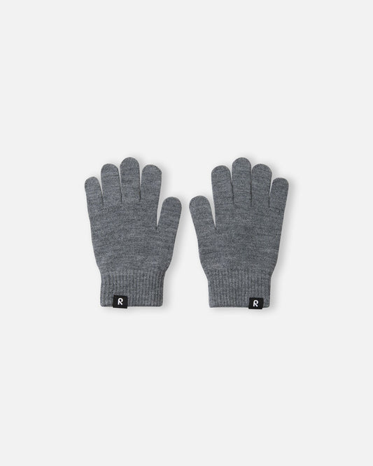 Sormin Merino Wool Blend Knit Gloves - Melange Grey