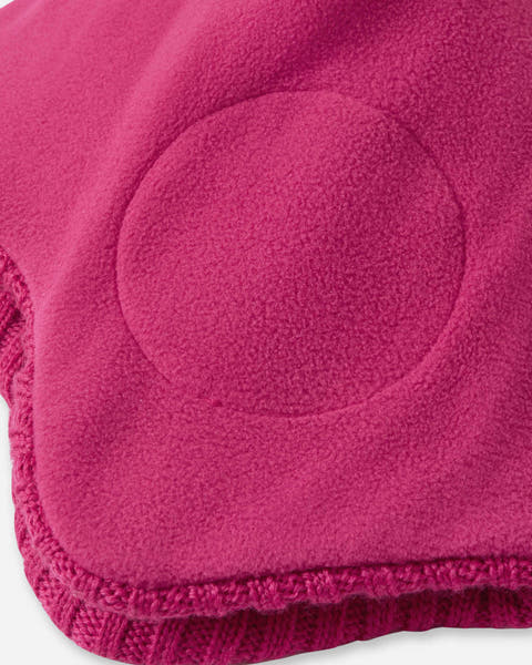Kids' Merino Wool Beanie Mystinen - Rosy Berry