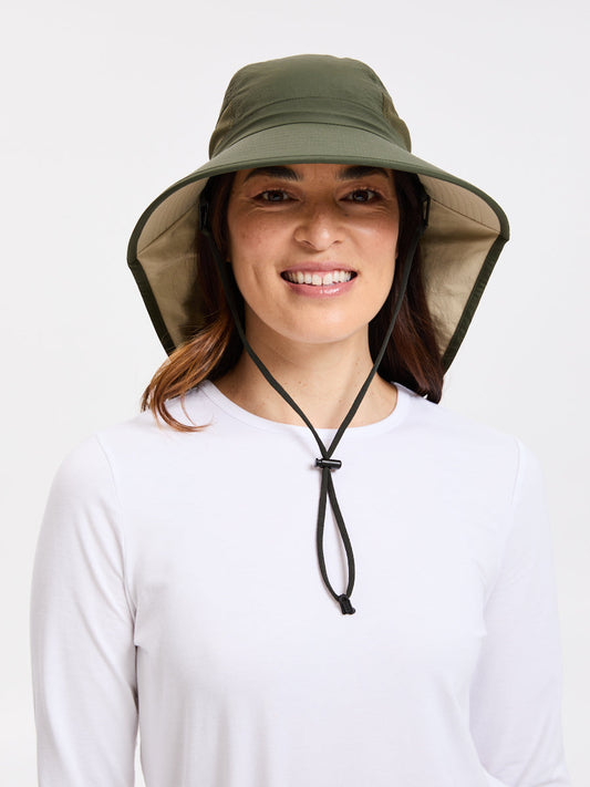 Trekker Sun Hat UPF 50+ Legionnaire Style Young - Khaki/Beige