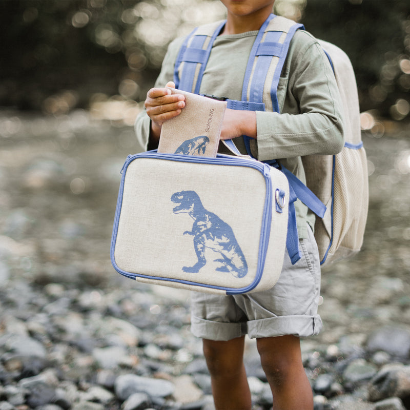 Blue Dino Grade School Backpack