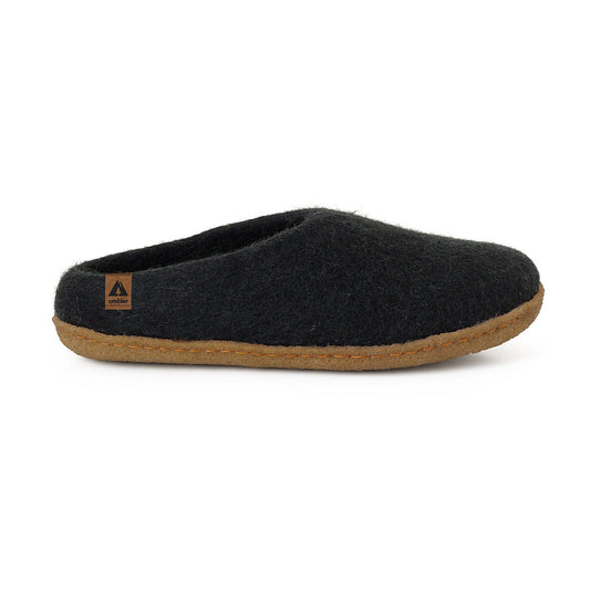 Halcyon Wool Slipper - Black