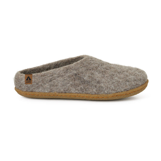 Halcyon Wool Slipper - Heather Grey