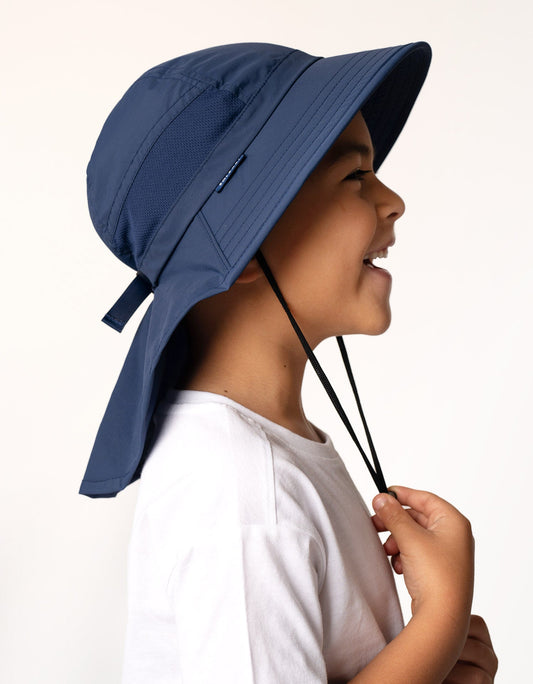 Kids Playtime UPF 50+ Sun Hat  - Navy