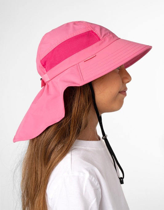 Kids Playtime UPF 50+ Sun Hat  - Fairy Floss Pink