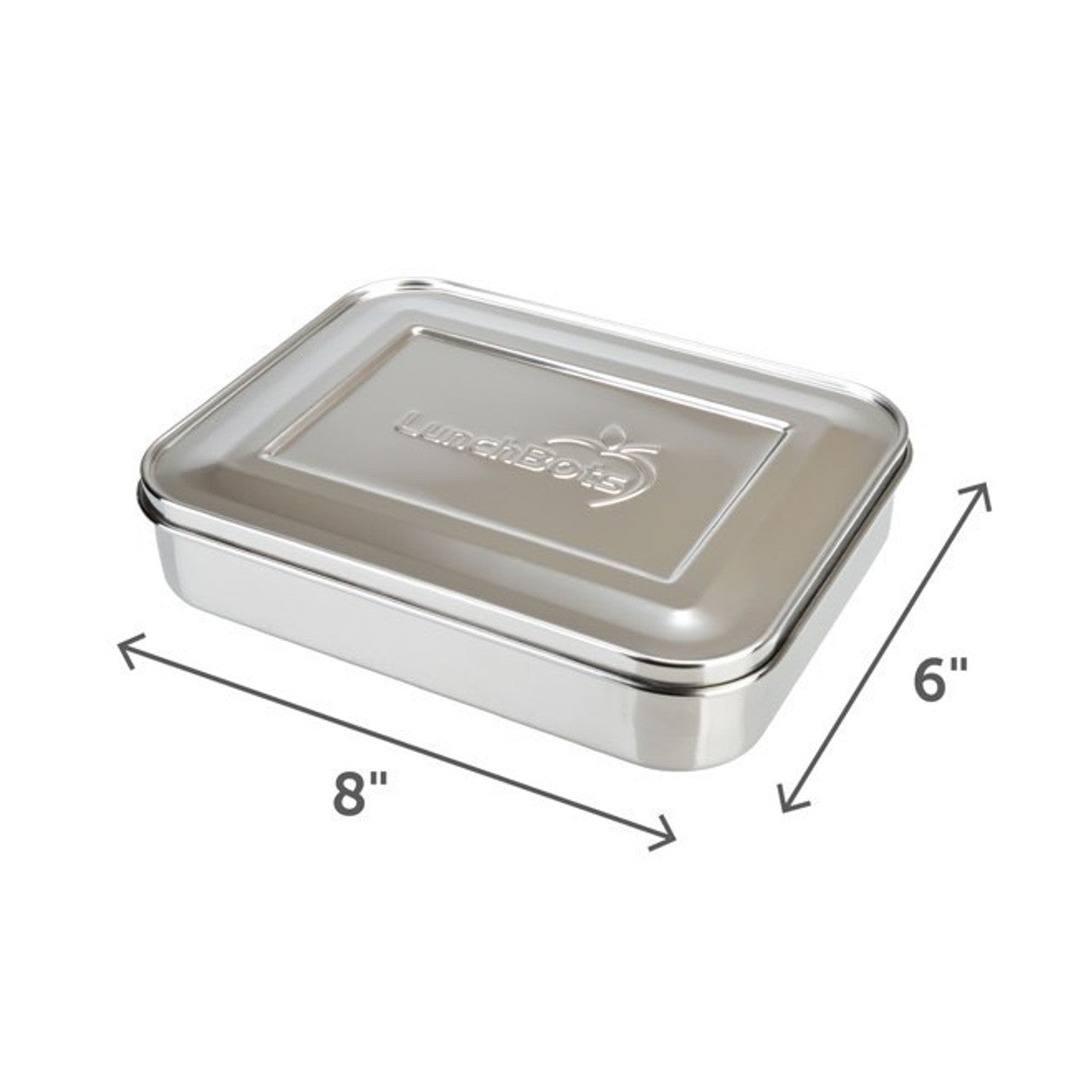 LunchBots Large Cinco 5 Compartment Bento Box - Stainless Steel