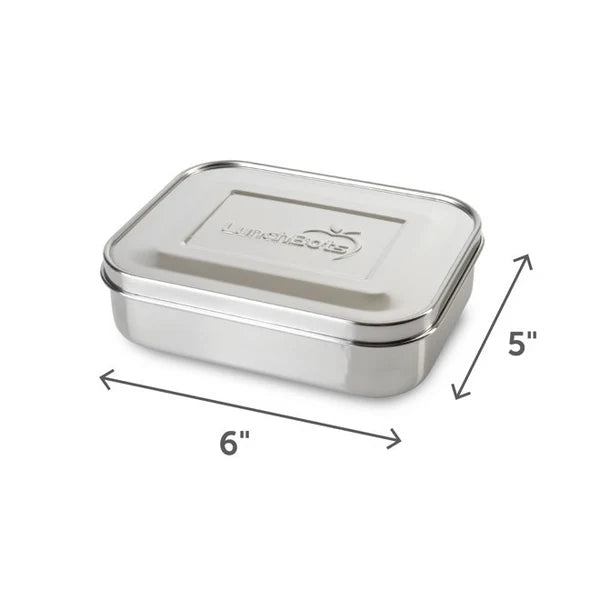 LunchBots Medium Trio 3 Bento Box - Stainless Steel