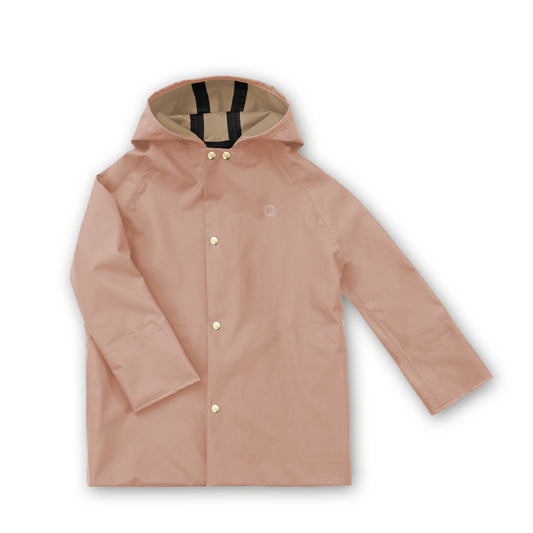 Midi Rain Coat - Beach Rose
