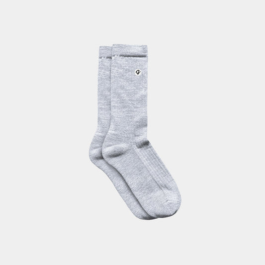 Merino Wool Cotton Midweight Adult Socks- Mist