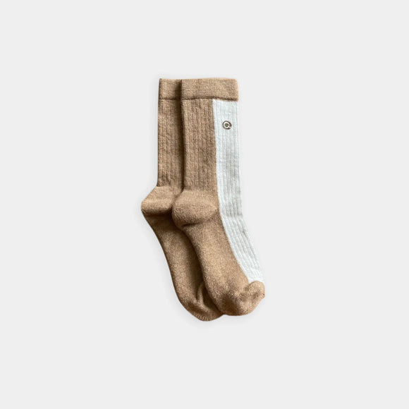 Merino Wool Midweight Adult Socks - Sand