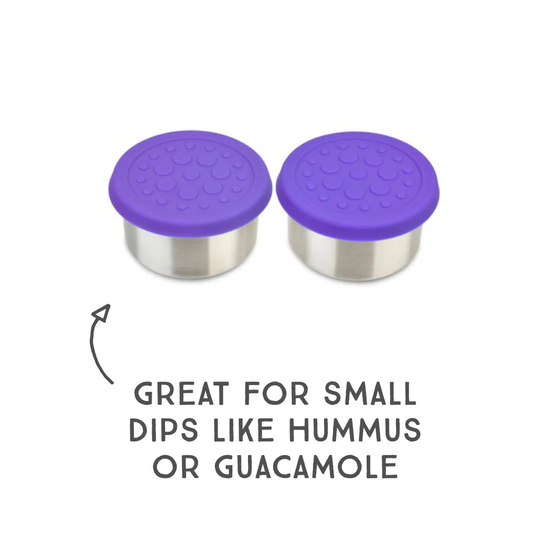 LunchBot Dips (Set of 2, 2.5oz) - Purple