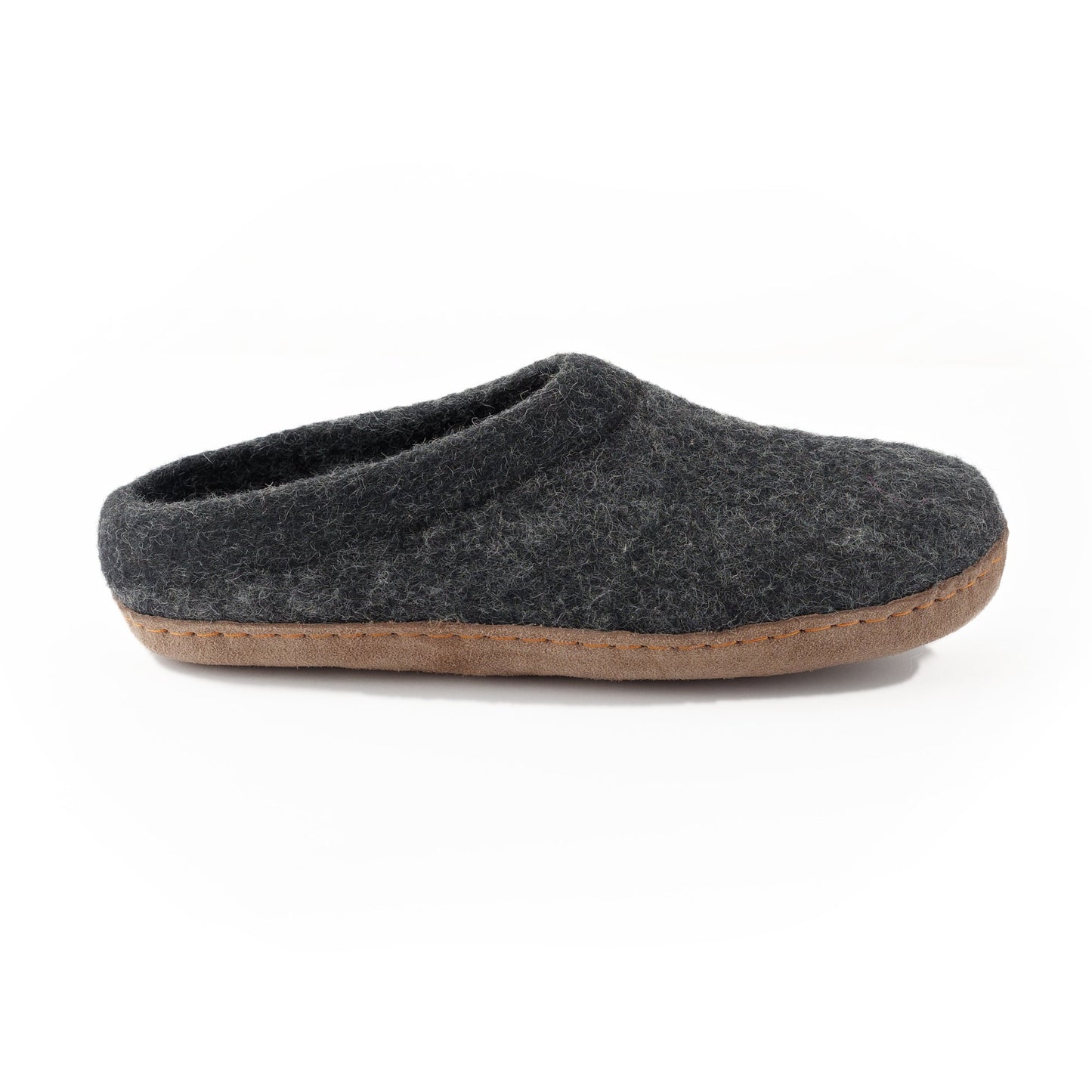 Slocan Adult Wool Slipper - Heather Charcoal