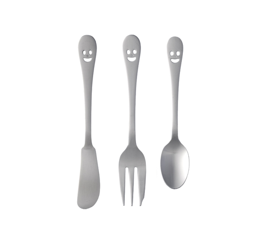 Happy Faces Cutlery Set - Small