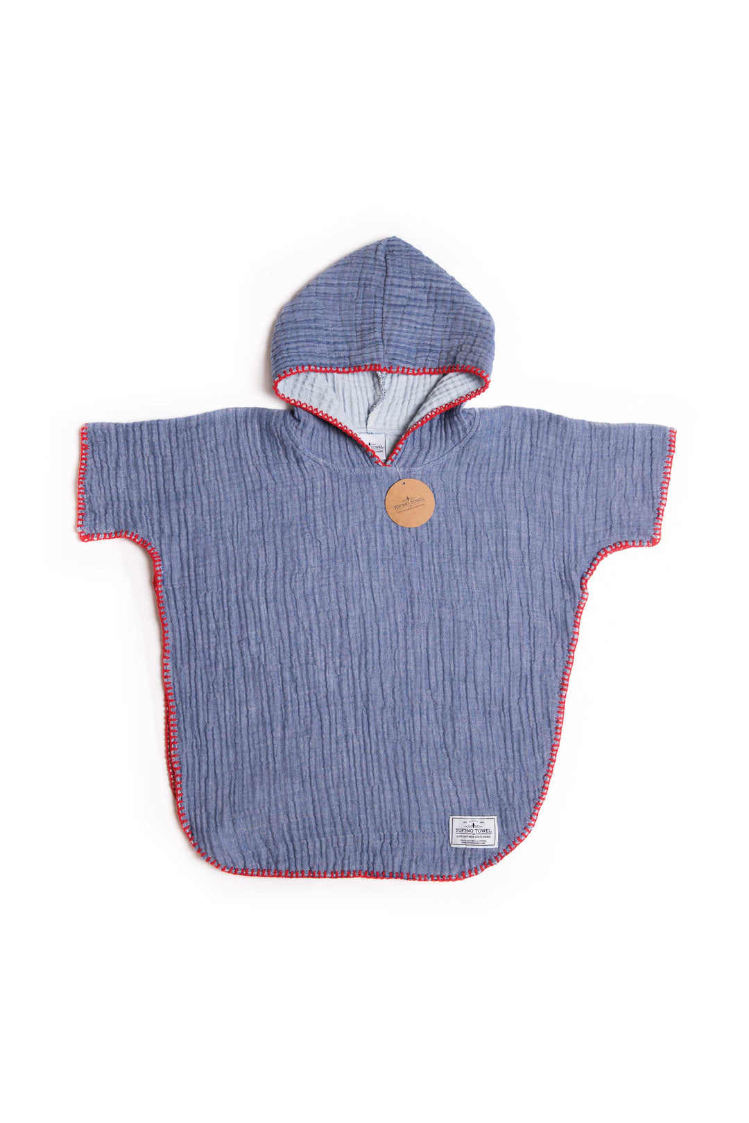 The Pebble Kids' Poncho - Indigo