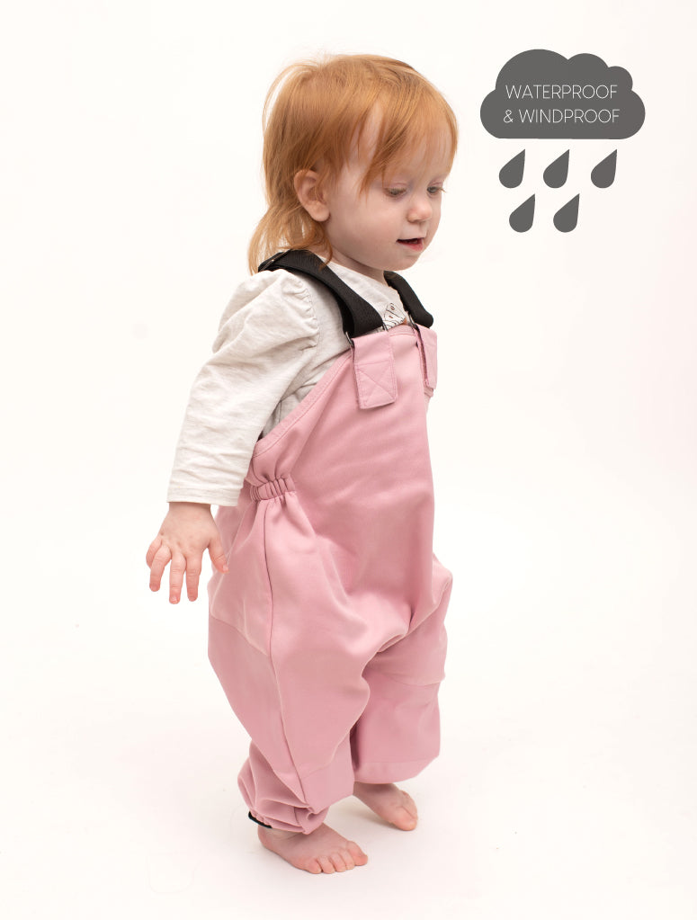 All-Weather Fleece Overalls - Ballet Pink (4Y)