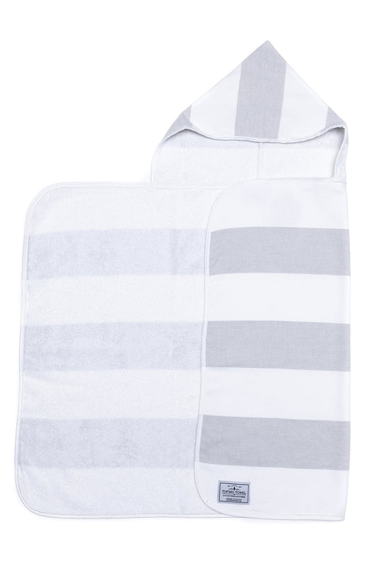 The Reel Kids Hooded Towel - Grey