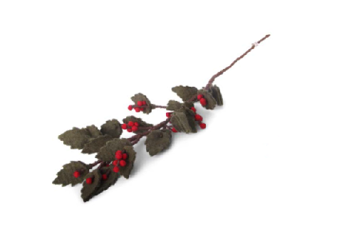 Large Holly Branch - 60cm
