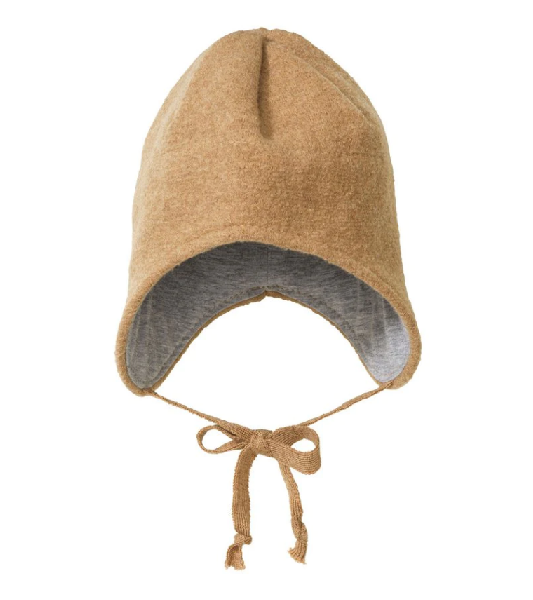 Children's Boiled Wool Hat - Caramel