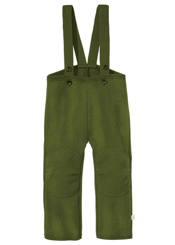Boiled Wool Trousers - Olive