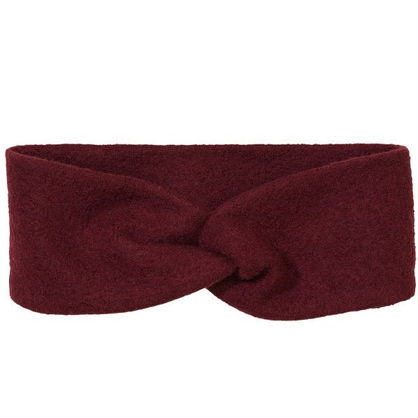 Children's Lightweight Boiled Wool Headband- Cassis